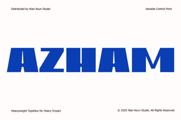 Azham: A Bold Display Font for Editorial Impact