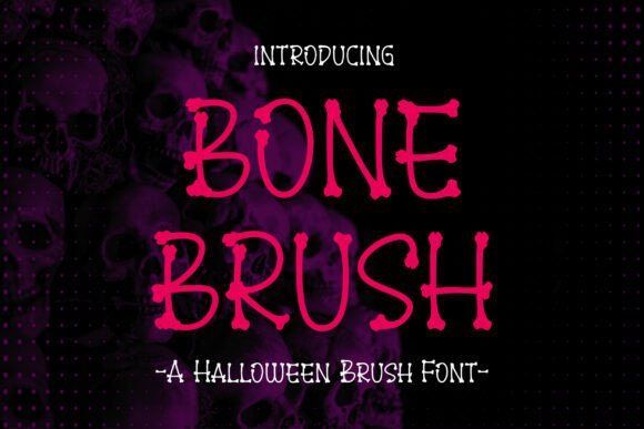 Bone Brush: A Playful Display Font for Editorial Design