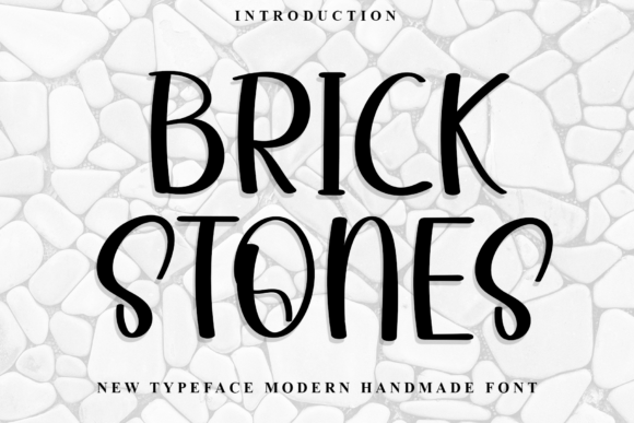 Brick Stones: A Playful Display Font for Editorial Design
