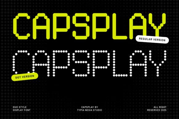 Capsplay – A Pixelated Font for Modern Branding