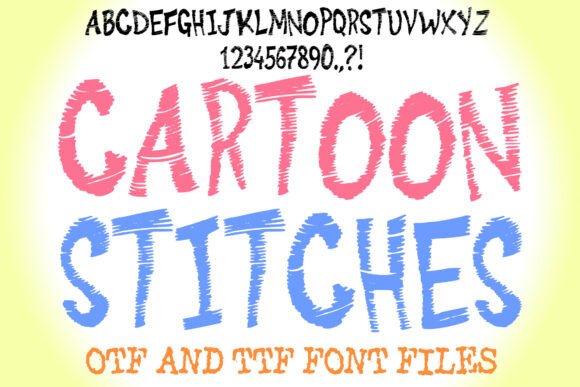 Cartoon Stitches: A Playful Typeface for Editorial Design