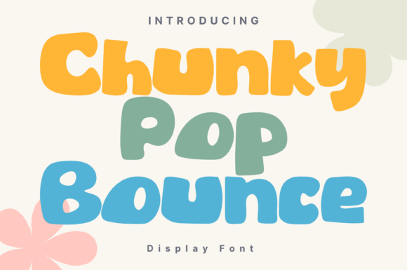 Chunky Pop Bounce: A Font That Brings Joy to Your Brand