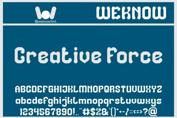 Creative Force: A Versatile Display Font for Digital Design