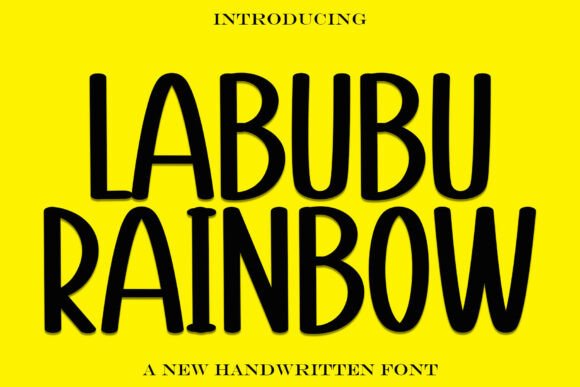 Labuburainbow: A Playful Handwritten Font for Lively Branding