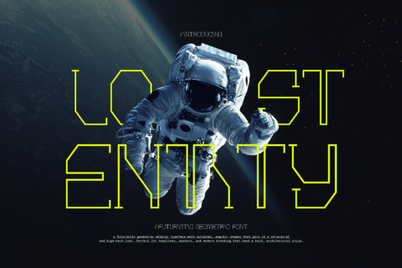 Lost Entity: A Font for Modern Branding