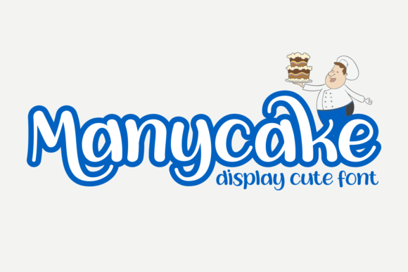 Manycake: A Bold Display Font for Digital Branding