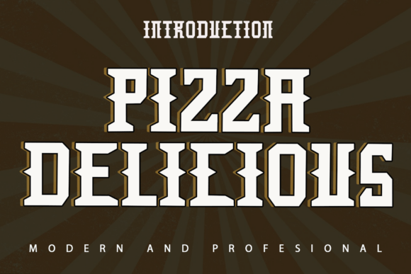 Pizza Delicious: A Display Font with Personality and Purpose
