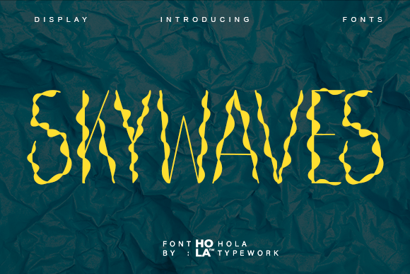 Skywaves: A Display Font for Bold Campaigns