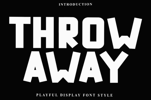 Throw Away: A Display Font for Editorial Design
